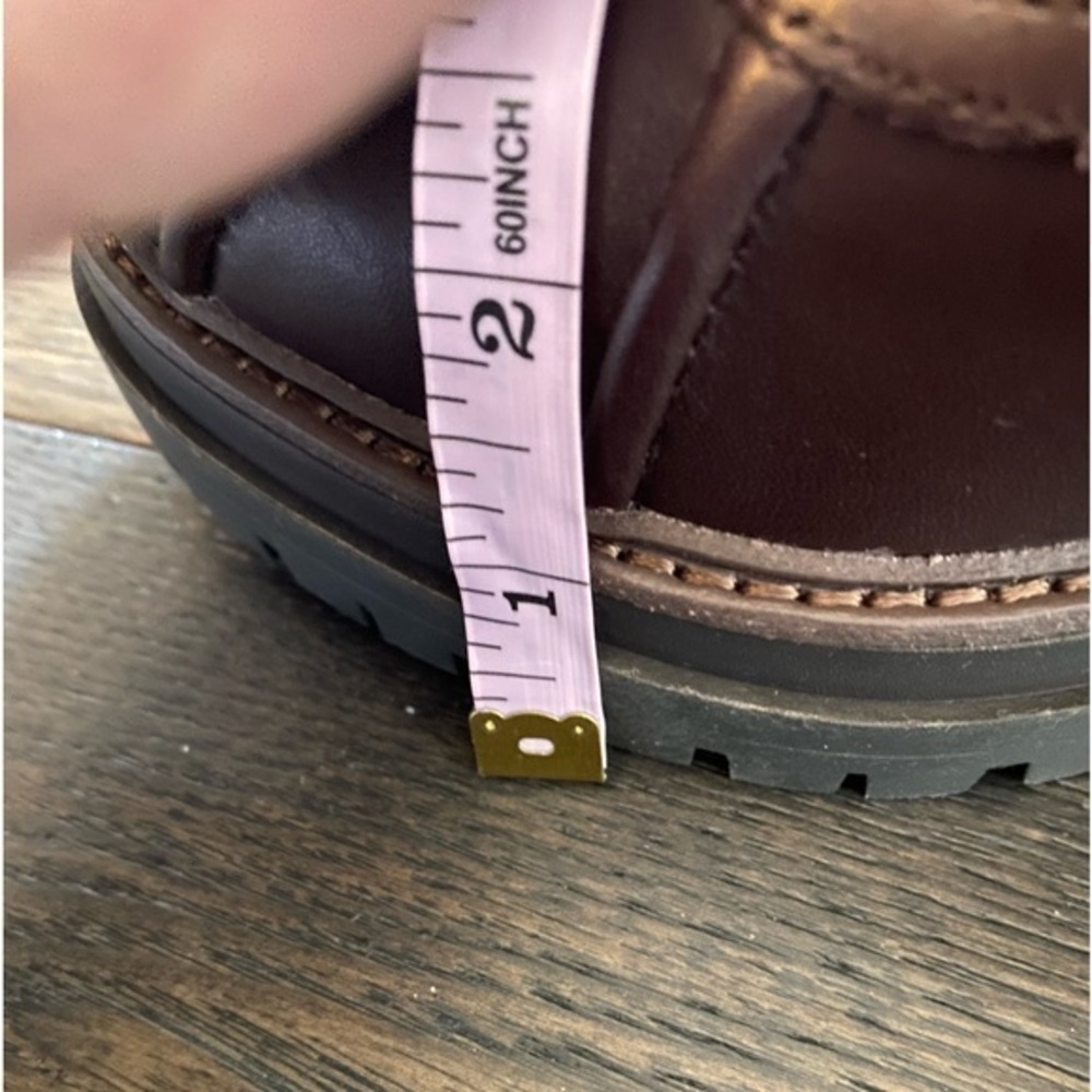 Louise et Cie Sarni Boot Plaid & Brown Platform & Chunky Heel SZ 7 NIB! - Picture 9 of 15